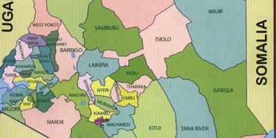 خريطة جديدة من مقاطعات كينيا