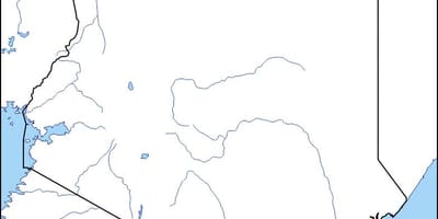 خريطة خريطة فارغة من كينيا