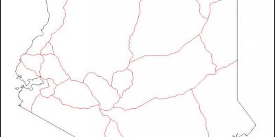كينيا خريطة فارغة